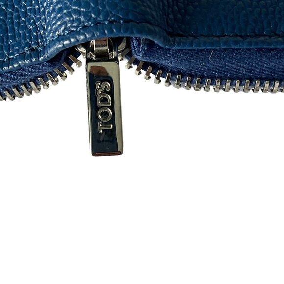 Tod's Italy Blue Zip Continental Wallet Nuova Collection, XAMQCHA1400GPA7Q11 - Picture 6 of 13